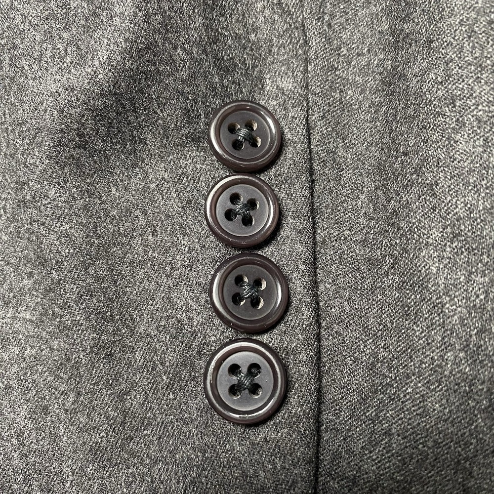 Oxxford Clothes Mansion Onwentsia Blazer Suit Jacket 46T Flannel Wool 2B1V Gray - Picture 11 of 14